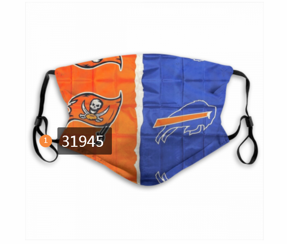 NFL Buffalo Bills 62020 Dust mask with filter->nfl dust mask->Sports Accessory